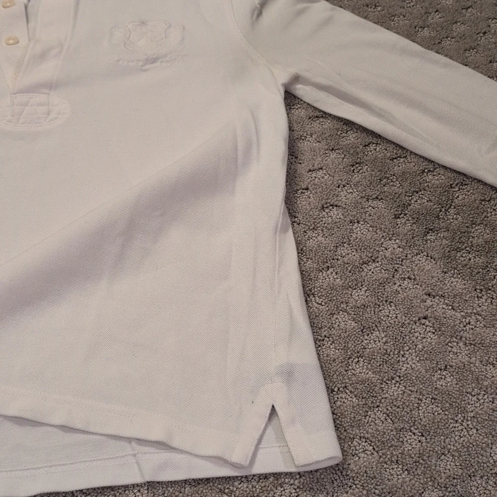 Ralph Lauren Cream Long Sleeve Polo - Picture 6 of 13